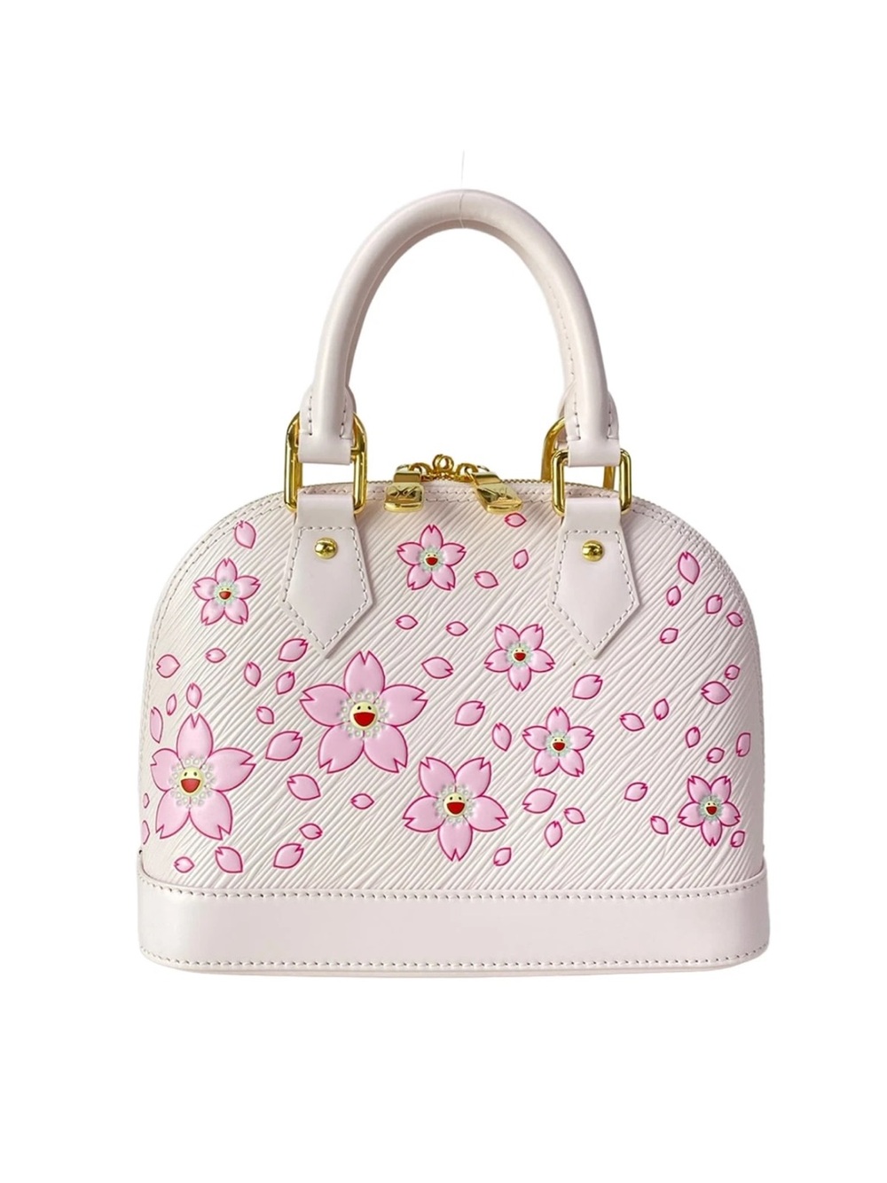 Authentic Louis Vuitton Limited edition Takashi Murakami mini Alma with strap